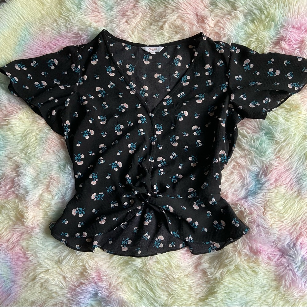 Candie's Floral Blouse